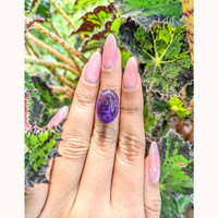 11.33 Ct. Cabochon Amethyst from Brazil Life Style