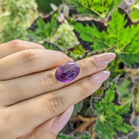 12.16 Ct. Cabochon Amethyst from Brazil Life Style