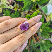 11.84 Ct. Cabochon Amethyst from Brazil Life Style