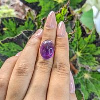 11.84 Ct. Cabochon Amethyst from Brazil Life Style