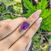 11.10 Ct. Cabochon Amethyst from Brazil Life Style