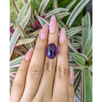 12.31 Ct. Cabochon Amethyst from Brazil Life Style