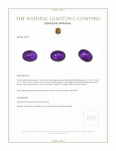 11.60 Ct. Cabochon Amethyst from Brazil Appraisal