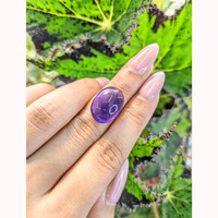 11.60 Ct. Cabochon Amethyst from Brazil Life Style