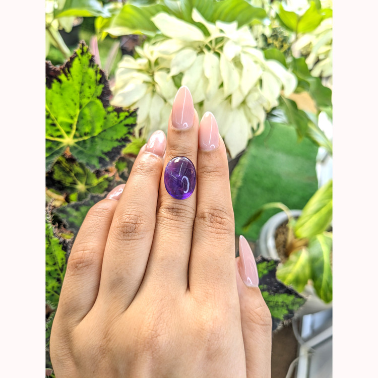 11.60 Ct. Cabochon Amethyst from Brazil