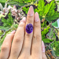 12.54 Ct. Cabochon Amethyst from Brazil Life Style