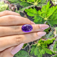12.54 Ct. Cabochon Amethyst from Brazil Life Style