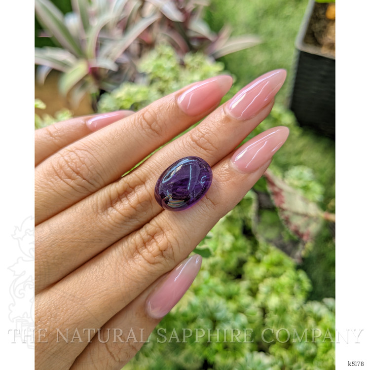 12.37 Ct. Cabochon Amethyst from Brazil