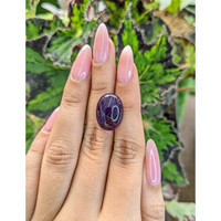 12.37 Ct. Cabochon Amethyst from Brazil Life Style
