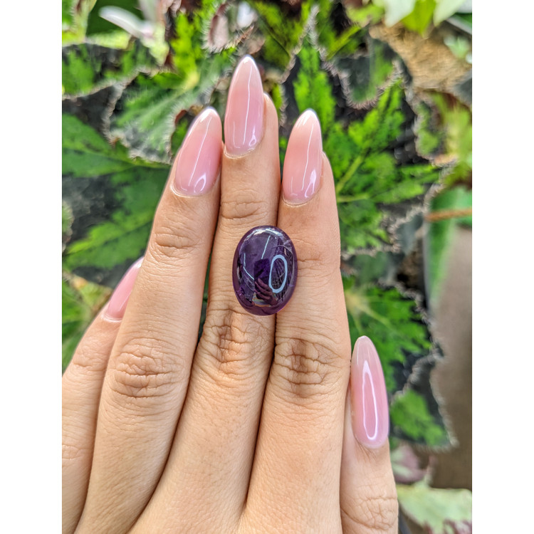12.37 Ct. Cabochon Amethyst from Brazil