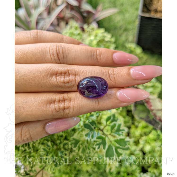 12.37 Ct. Cabochon Amethyst from Brazil