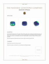 2.43 Ct. Semi-Black Opal from Australia Appraisal