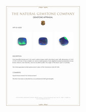 2.43 Ct. Multi Color Black Opal (Dark Opal) from Australia Appraisal