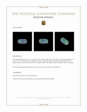 2.16 Ct. Multi Color Semi-Black Opal from Australia Appraisal