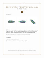 8.52 Ct. Multi Color Cabochon Crystal/Jelly Opal from Australia Appraisal