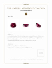 3.26 Ct. Rubellite Tourmaline from Mozambique Appraisal