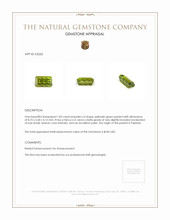 1.83 Ct. Peridot from Pakistan Appraisal