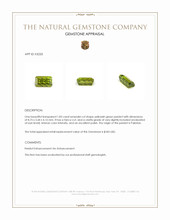 1.83 Ct. Peridot from Pakistan Appraisal