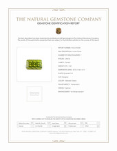 1.83 Ct. Yellowish Green Peridot from Pakistan Scan Report