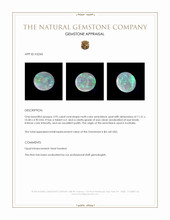 3.95 Ct. Multi Color Crystal Opal (Jelly Opal) from Australia Appraisal