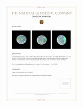 3.95 Ct. Semi-Black Opal from Australia Appraisal