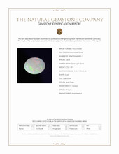 1.09 Ct. Multi Color Cabochon White Opal (Light Opal) from Ethiopia Scan Report