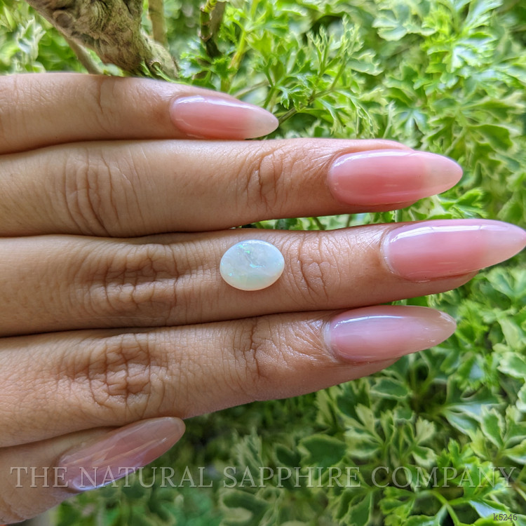 1.09 Ct. Cabochon White Opal from Ethiopia