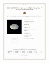 1.77 Ct. Multi Color Cabochon White Opal from Ethiopia Scan Report