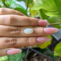 1.77 Ct. Cabochon White Opal from Ethiopia Life Style