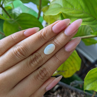 1.77 Ct. Cabochon White Opal from Ethiopia Life Style
