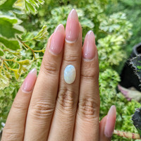 1.77 Ct. Cabochon White Opal from Ethiopia Life Style