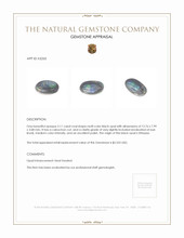 2.11 Ct. Cabochon Black Opal from Ethiopia Appraisal