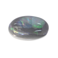 2.11 Ct. Cabochon Black Opal from Ethiopia Video
