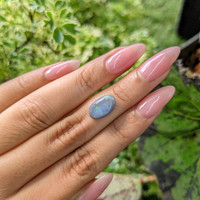 2.11 Ct. Cabochon Black Opal from Ethiopia Life Style