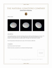 1.54 Ct. Cabochon White Opal from Australia Appraisal