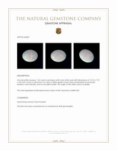 1.54 Ct. Cabochon White Opal from Australia Appraisal