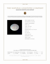 1.54 Ct. Multi Color Cabochon White Opal from Australia Scan Report