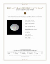 1.54 Ct. Multi Color Cabochon White Opal (Light Opal) from Australia Scan Report
