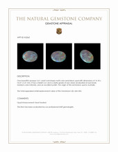 3.61 Ct. Semi-Black Opal from Australia Appraisal