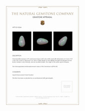3.99 Ct. Cabochon White Opal from Ethiopia Appraisal