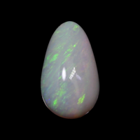 3.99 Ct. Cabochon White Opal from Ethiopia Video