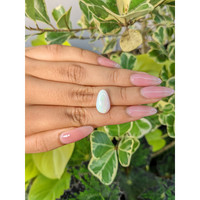 3.99 Ct. Cabochon White Opal from Ethiopia Life Style