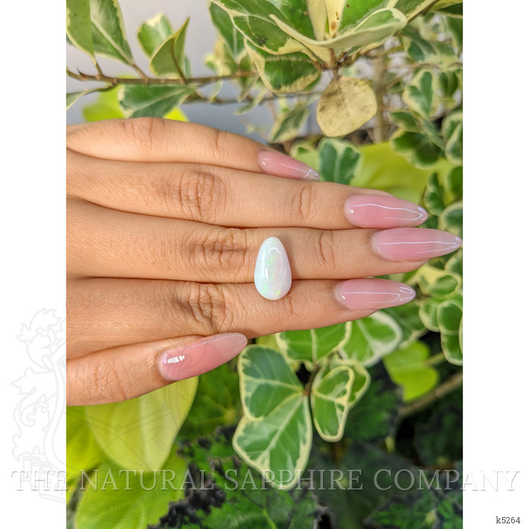 3.99 Ct. Cabochon White Opal from Ethiopia