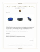 4.12 Ct. Black Opal from Australia Appraisal