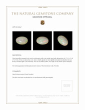 8.66 Ct. Cabochon White Opal from Ethiopia Appraisal