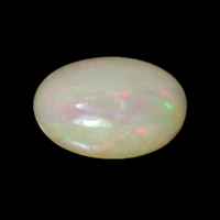 8.66 Ct. Cabochon White Opal from Ethiopia Video