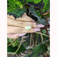 8.66 Ct. Cabochon White Opal from Ethiopia Life Style