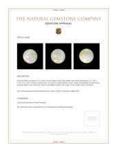 4.13 Ct. Cabochon White Opal from Ethiopia Appraisal