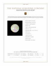4.13 Ct. Multi Color Cabochon White Opal (Light Opal) from Ethiopia Scan Report