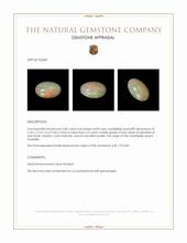 5.85 Ct. Cabochon Crystal/Jelly Opal from Australia Appraisal